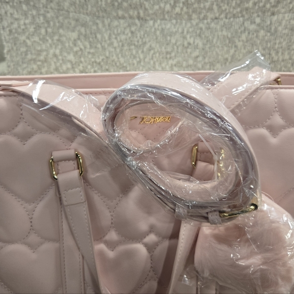 NEW Betsey Johnson Valentines Heart Tote Handbag - Picture 6 of 7